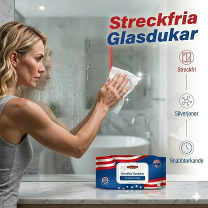 US Nanosilverjon-våtservetter med ultra-rengöring (80 st/förpackning)