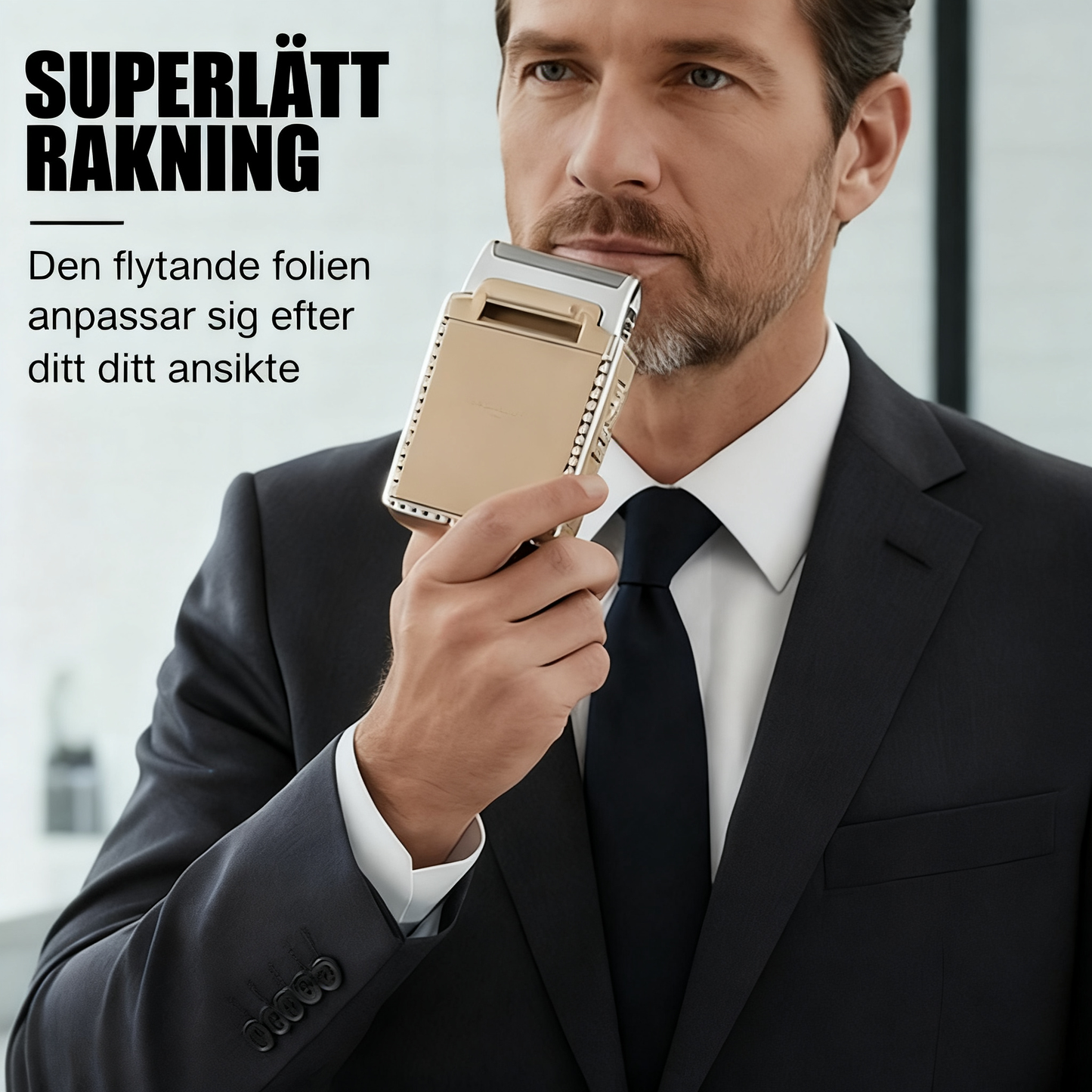 Bärbar elektrisk rakapparat för män