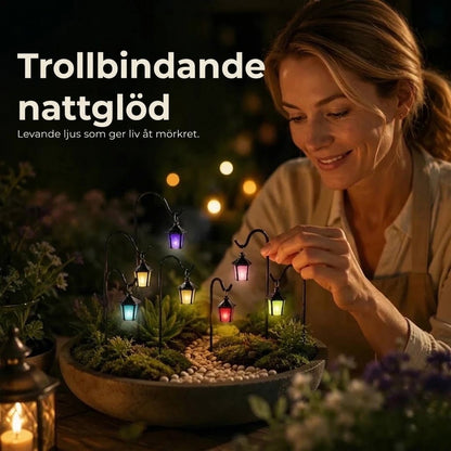 Lysande minilyktor för växter 7-pack