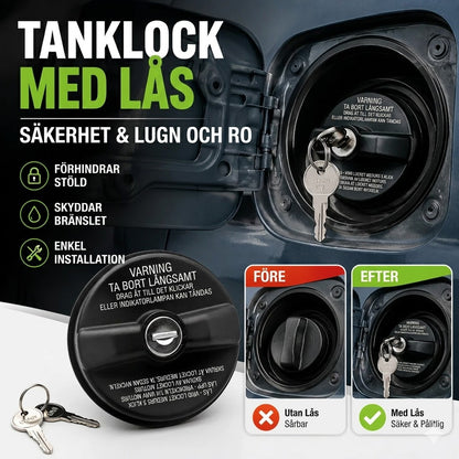 Låsbart tanklock med nyckel