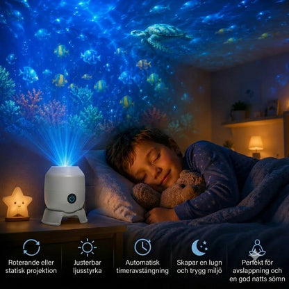 OceanWave Havsprojektor med Roterande LED-belysning