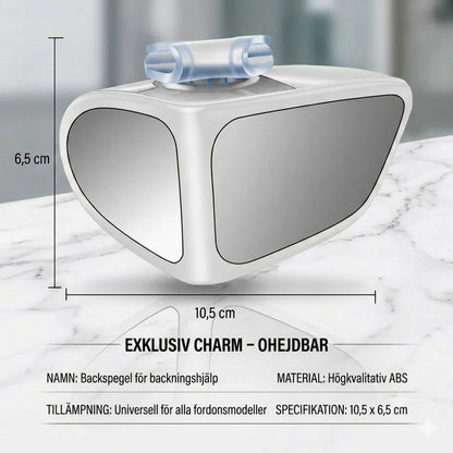 Sidospegel med dubbla linser och 360° justerbar dödavinkel-vy