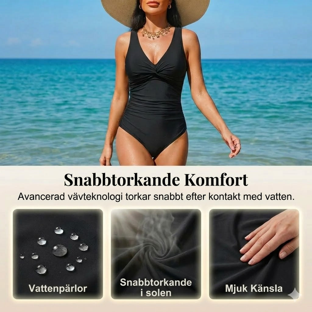 Formande baddräkt för damer