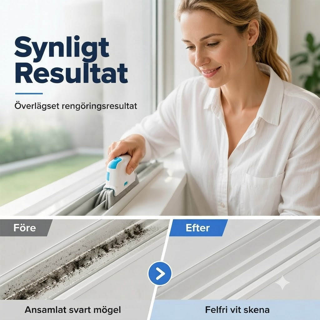 Multifunktionell 3 i 1 rengörare för skenor och springor