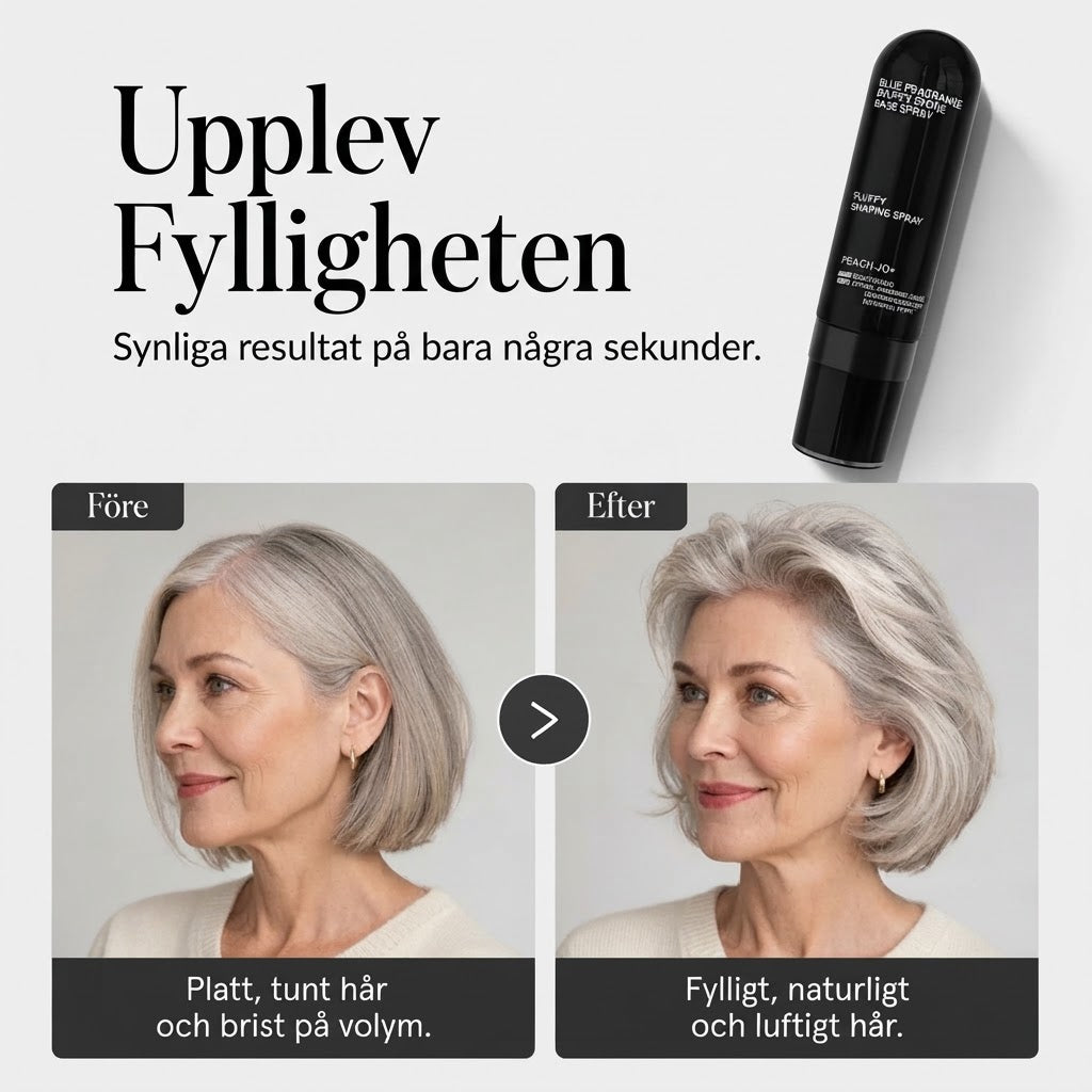 Volymgivande hårspray med persikodoft för fint hår