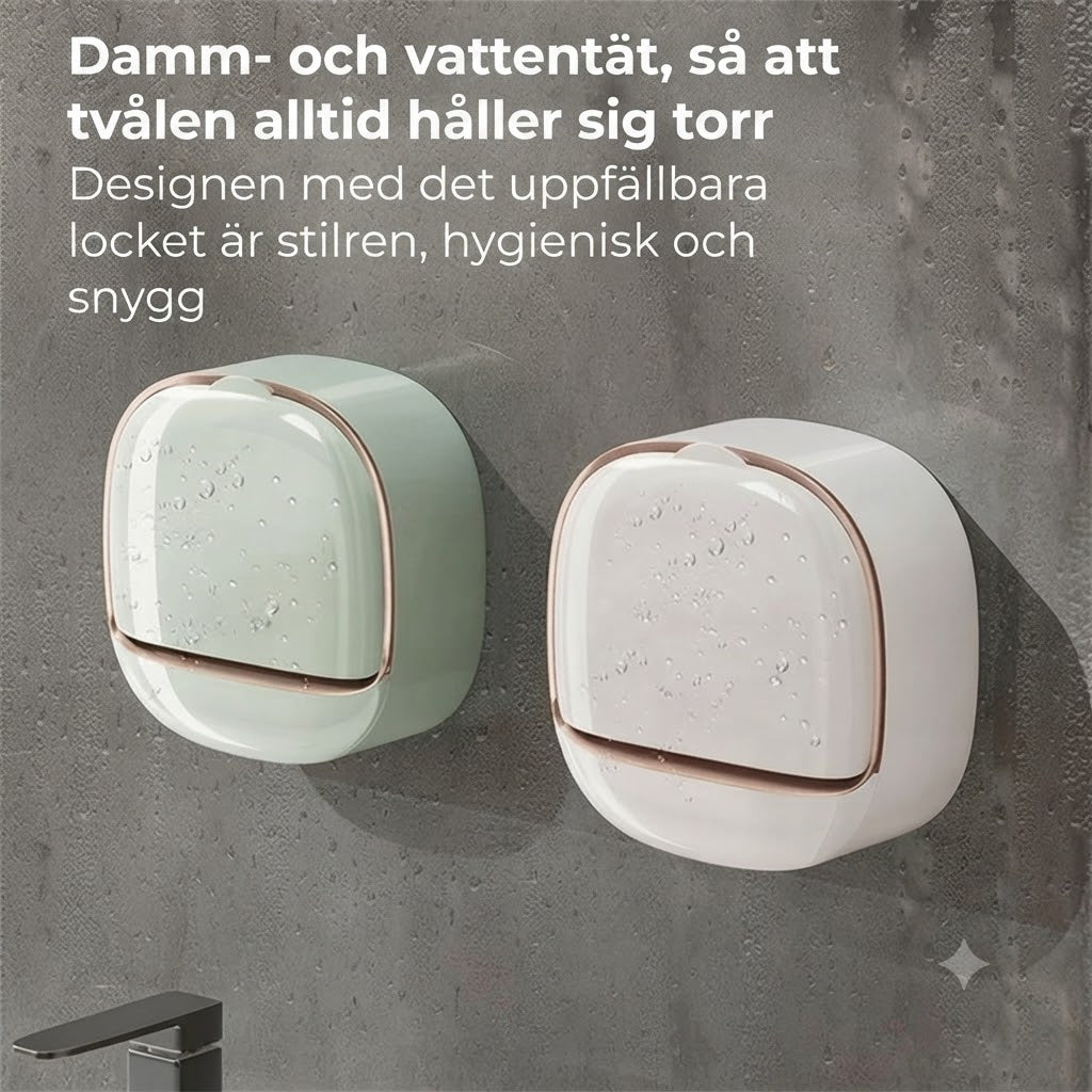Vattentät väggmonterad tvålhållare