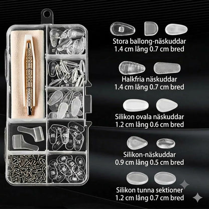 Reparationsskit för glasögonnäskuddar
