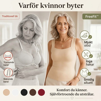 ReeFit BH-topp utan bygel med bekvämt stöd