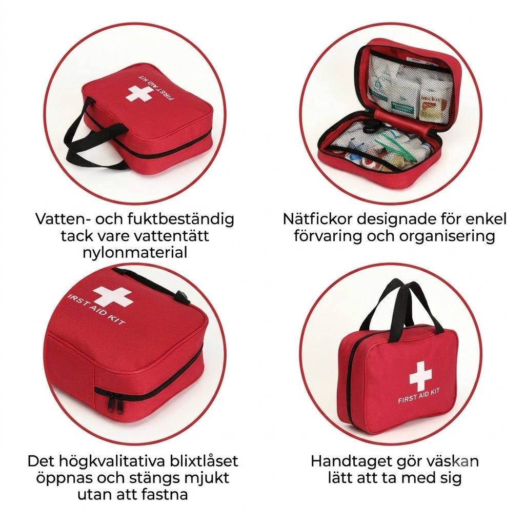 Första hjälpen-kit för nödsituationer – 173 delar