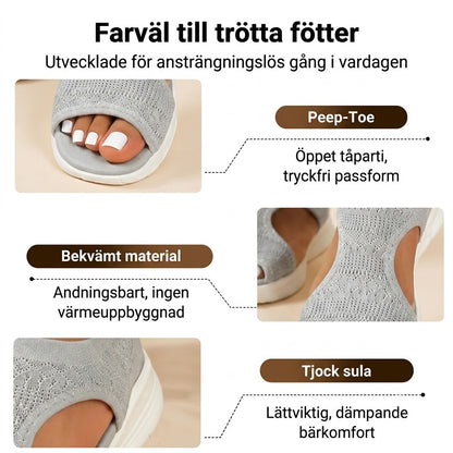 Bekväma damsandaler – Luftiga och lätta