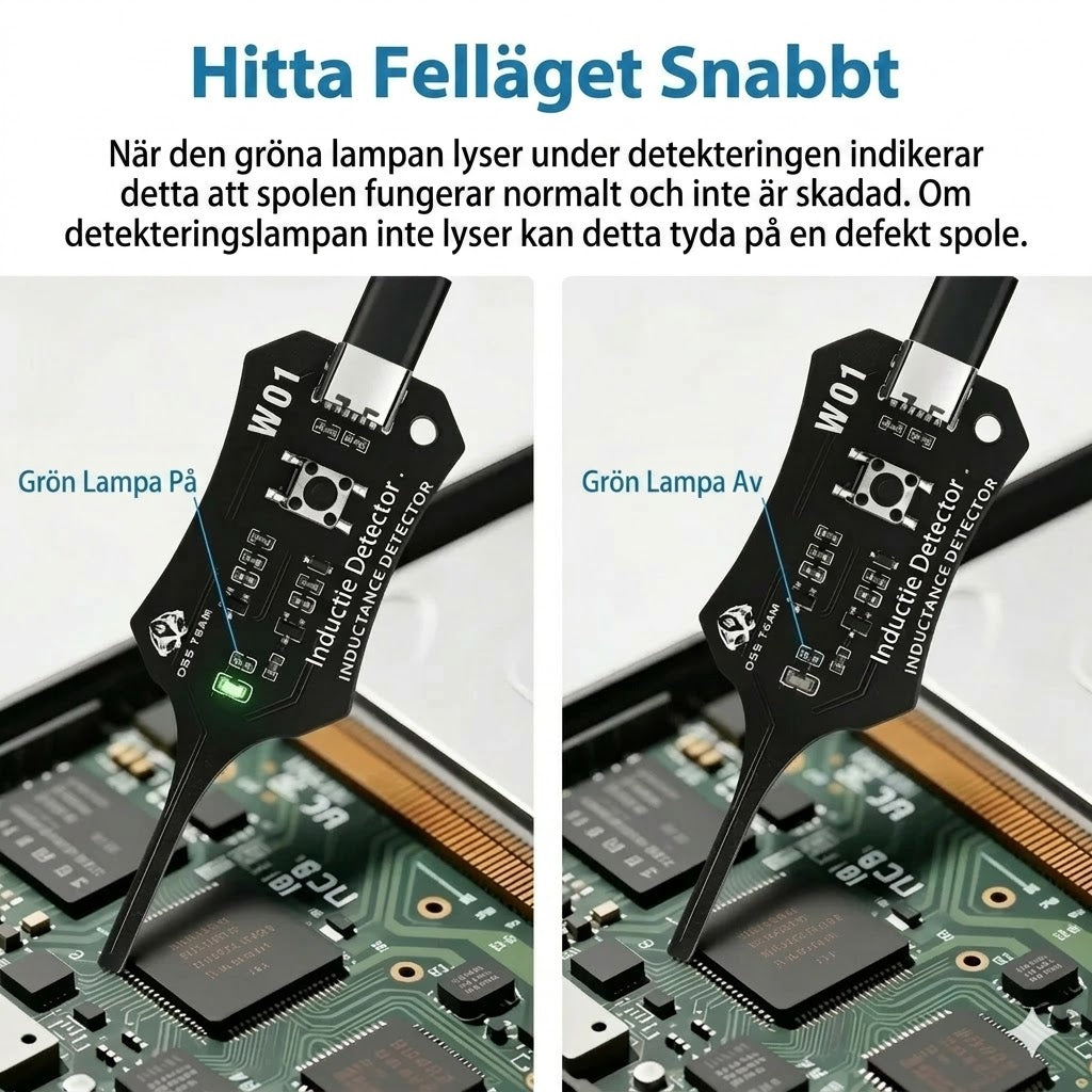 In-circuit induktanstestare