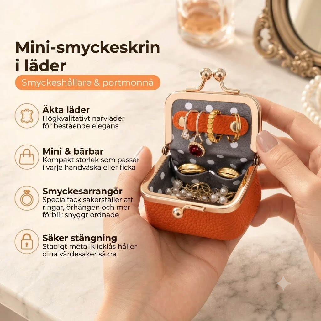 Smyckeskrin i läder