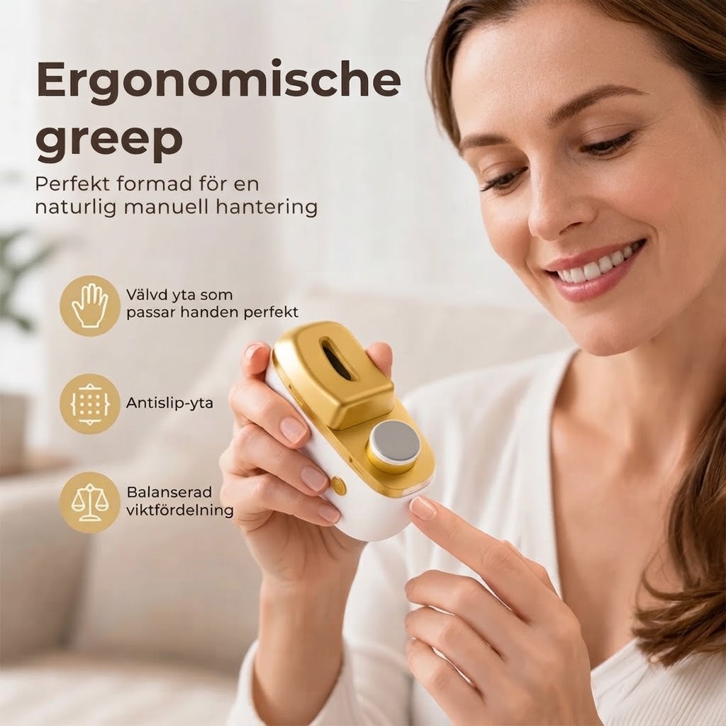 Elektrisk nagelklippare med nagelfil