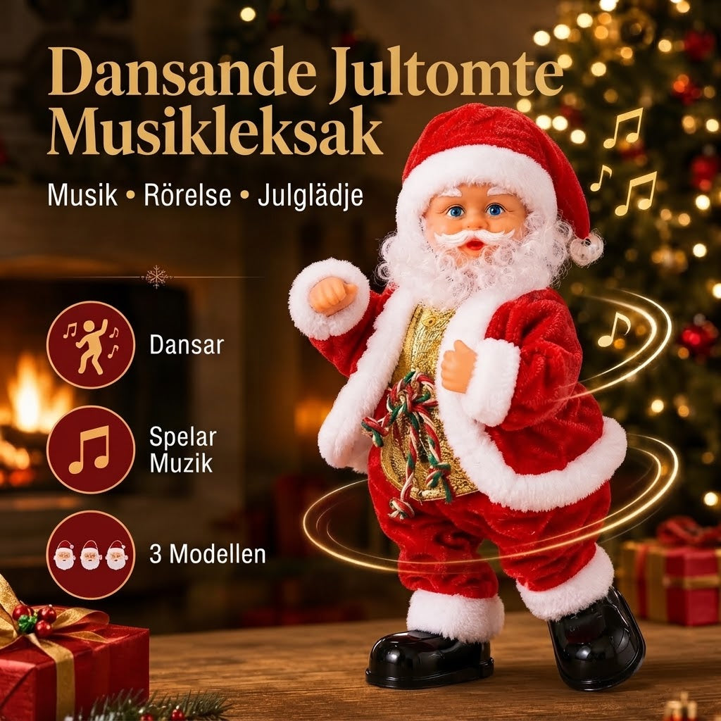 Dansande jultomte med musik