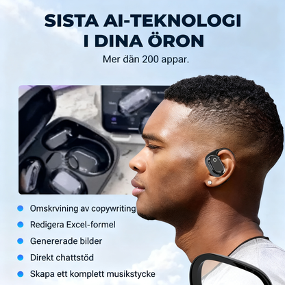 AI-språköversättare hörlurar (talar 75 språk i realtid)