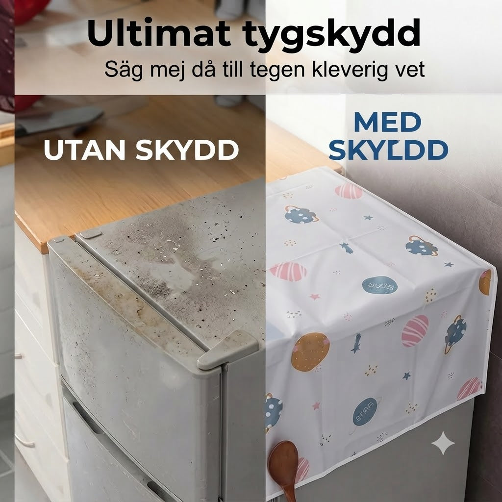 Tvättmaskinsskydd med sidofickor