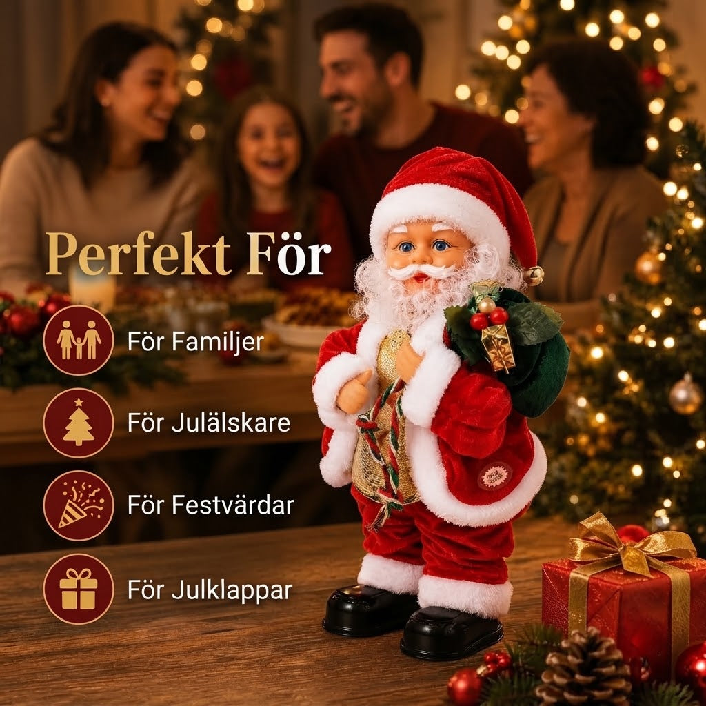 Dansande jultomte med musik