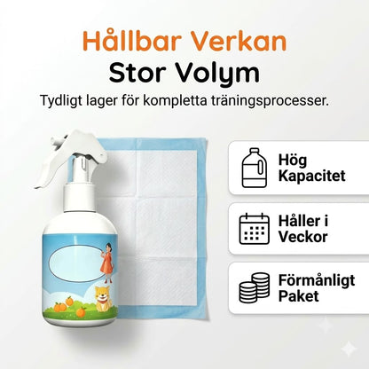 Denna spray lockar din hund eller katt till rätt plats