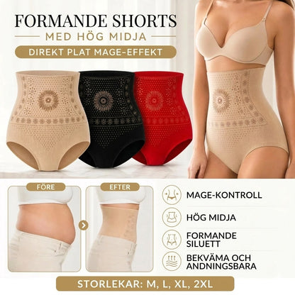 Formande shorts med hög midja