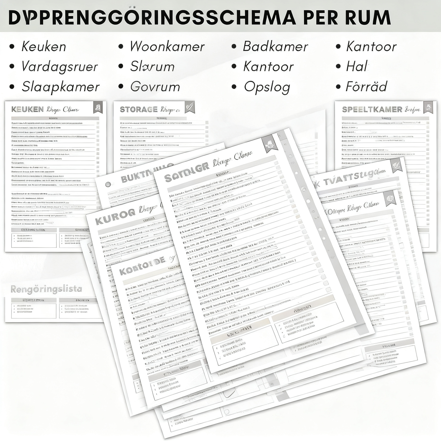 ADHD-verktygslåda för städning och organisering