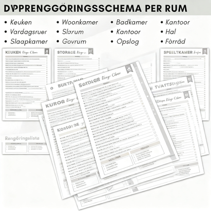 ADHD-verktygslåda för städning och organisering