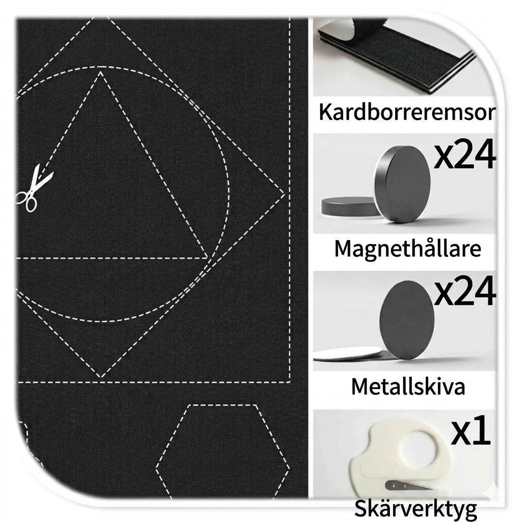 Magnetisk mörkläggningsgardin – sätts upp på några sekunder, kan återanvändas om och om igen