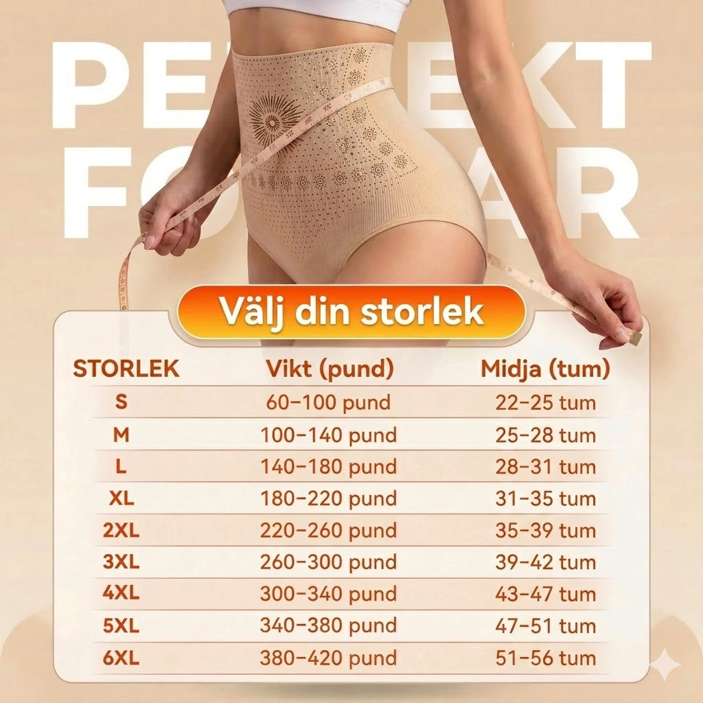Formande shorts med hög midja