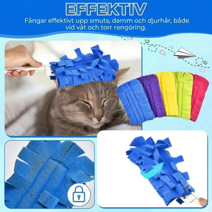 Set med återanvändbara dammdukar i fleece
