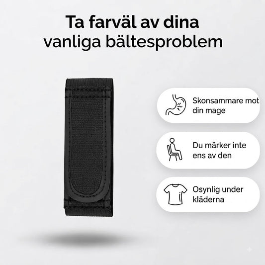 Set med 2 elastiska bälten utan spänne