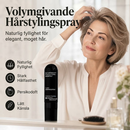 Volymgivande hårspray med persikodoft för fint hår