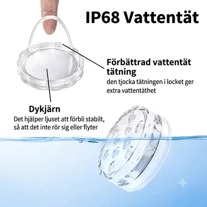 Vattentät RGB-poolbelysning