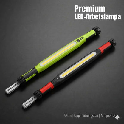 Uppladdningsbar arbetsbelysning – 3000 LM, IPX4-vattentät & 360° krok!