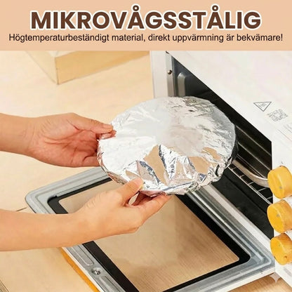 Professionella ugns- och mikrovågsäkra isoleringspåsar i aluminiumfolie – 50-pack