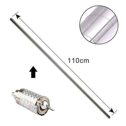 Utdragbar teleskopisk säkerhetspinne i metall
