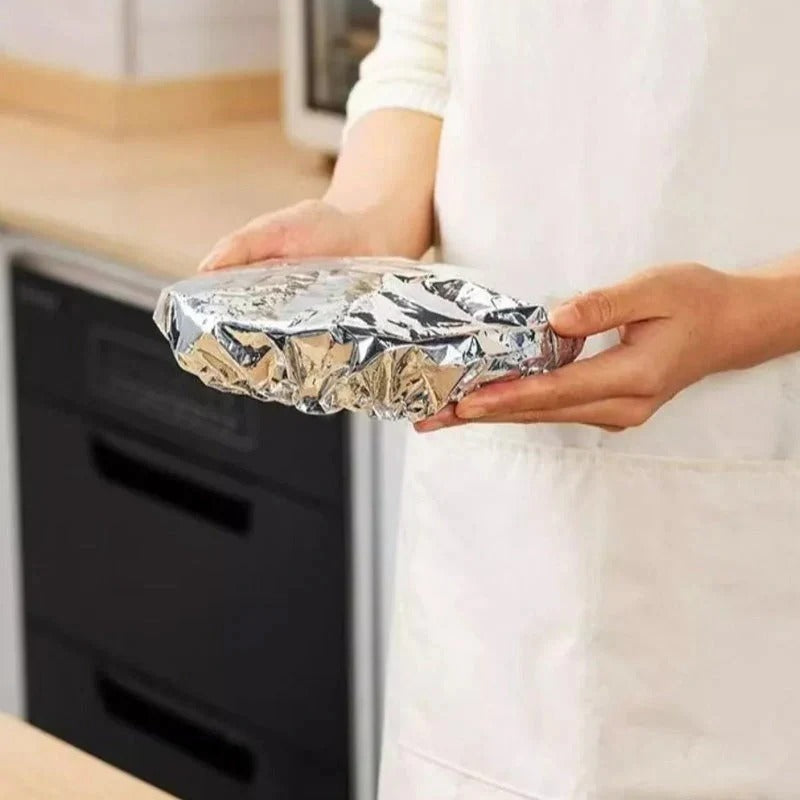 Professionella ugns- och mikrovågsäkra isoleringspåsar i aluminiumfolie – 50-pack