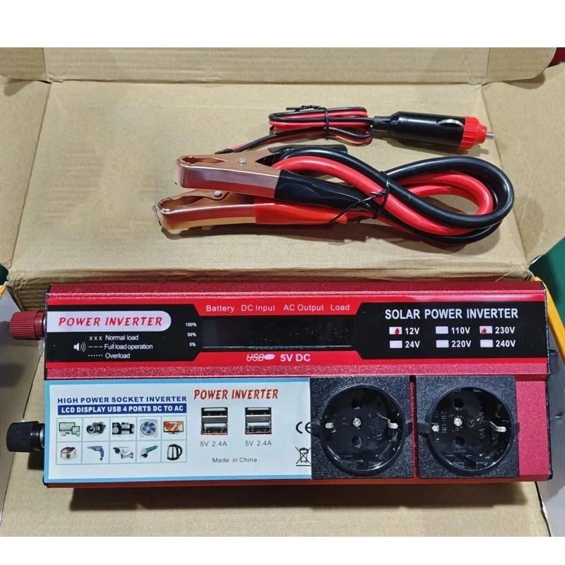 Bilomvandlare 12 V till 230 V