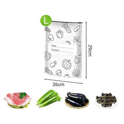 Återanvändbara täta förvaringspåsar i aluminiumfolie (10-pack)