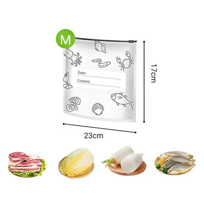 Återanvändbara täta förvaringspåsar i aluminiumfolie (10-pack)