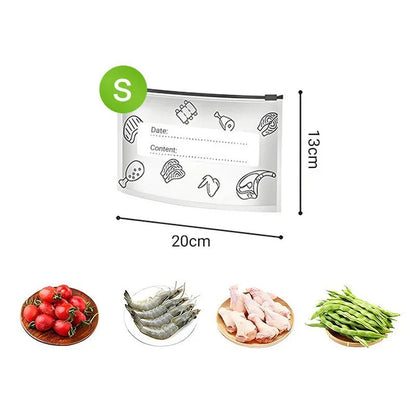 Återanvändbara täta förvaringspåsar i aluminiumfolie (10-pack)