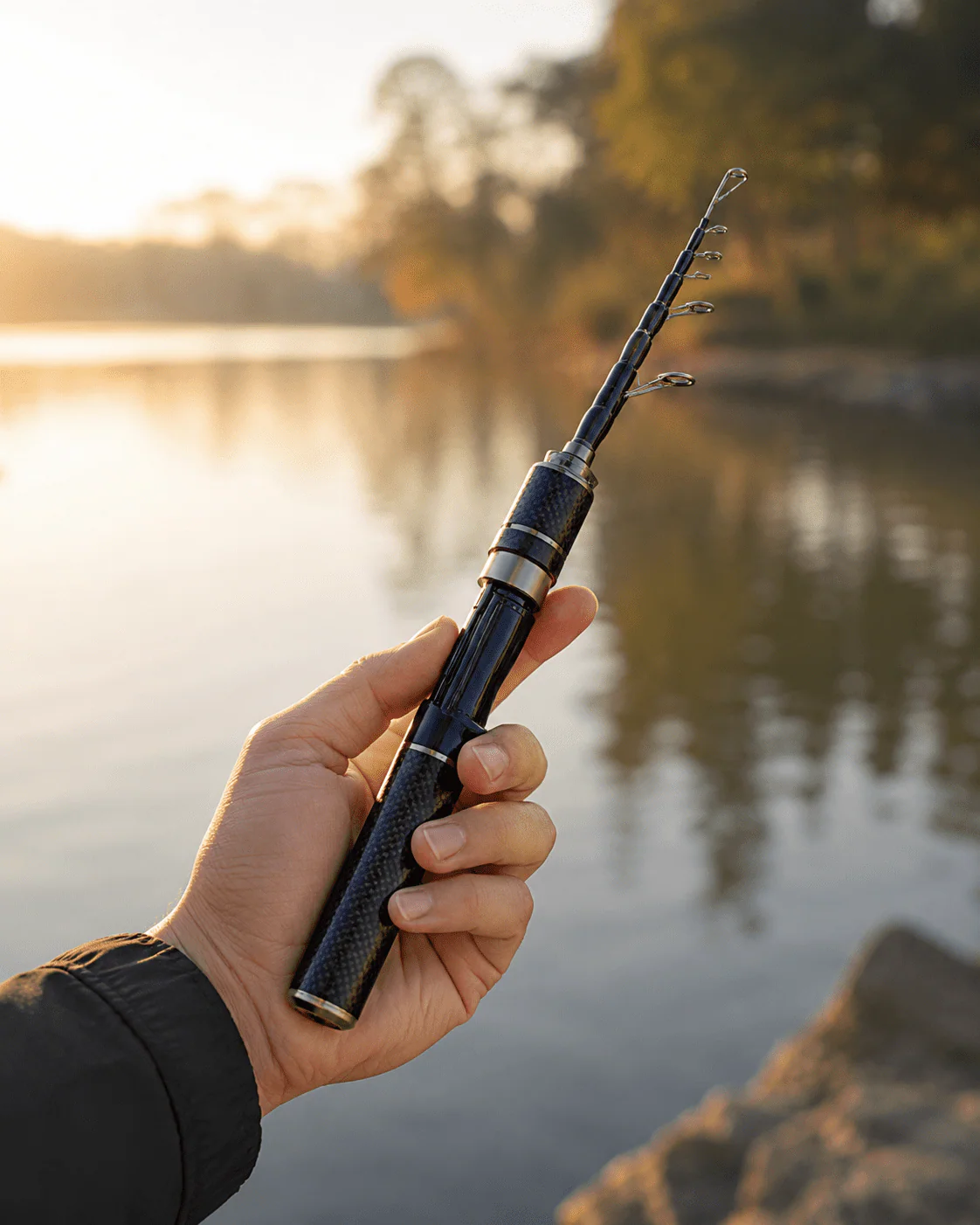 Carbon PocketRod teleskopiskt fiskespö i kolfiber 180 cm