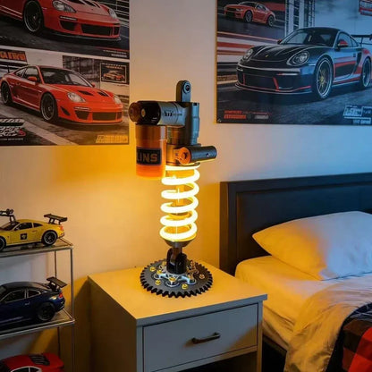 Justerbar stötdämpare med LED-lampa