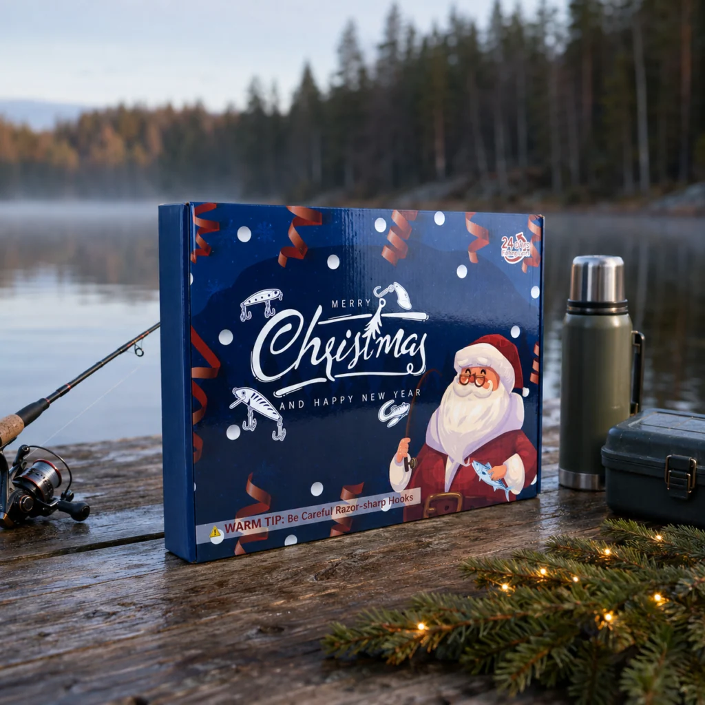 Stor fiskeadventskalender för jul