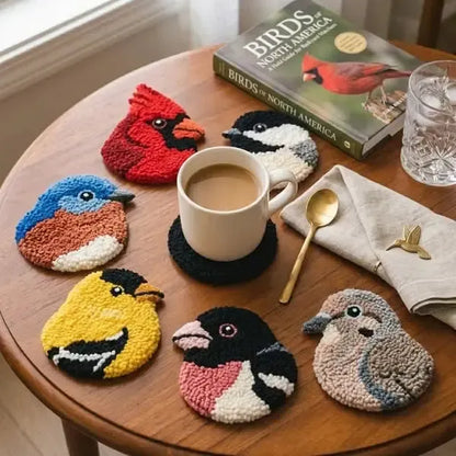 Kreativt DIY-broderiset för underlägg