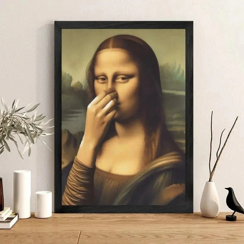 Rolig Mona Lisa (Nypa näsan)