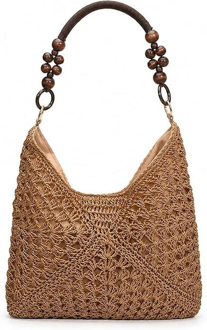 Boho Classic vävd shopperväska