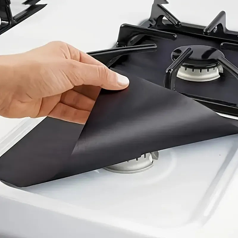 Värmebeständiga skyddsmattor för gasspis 4-pack