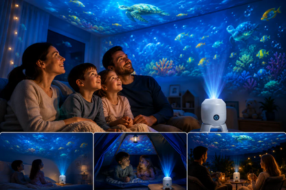 OceanWave Havsprojektor med Roterande LED-belysning