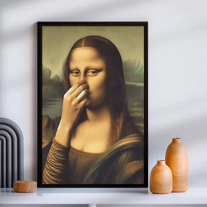 Rolig Mona Lisa (Nypa näsan)
