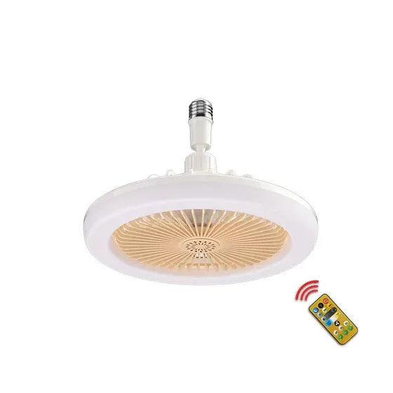 2-i-1 takfläkt med LED-lampa och fjärrkontroll
