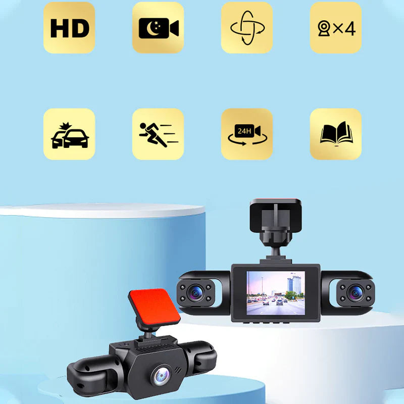360° 4-linsers bilkamera – Full sikt & mörkerseende